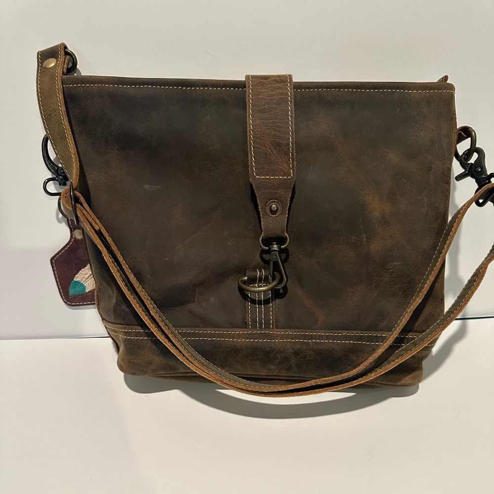 Brown leather Myra Bag